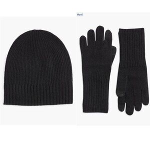 Nordstrom Recycled Cashmere Blend Beanie and Gloves